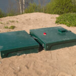 Aerobic,Waste,Water,Treatment,System,(ats).,Green,Top,Septic,Tank.