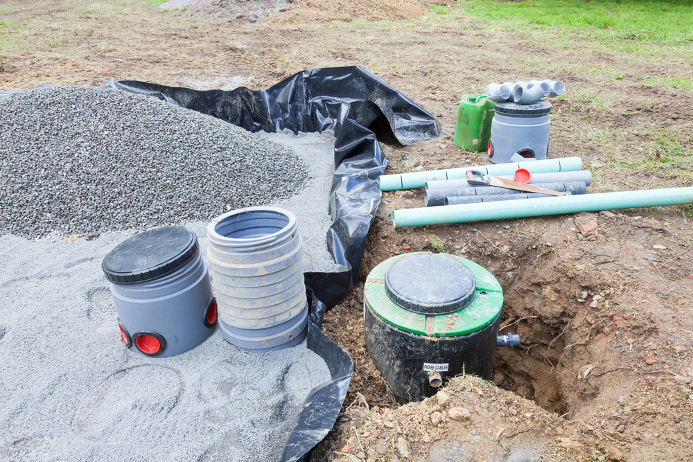Installing,The,Gravel,Filter,Bed,And,Pump,For,A,Septic