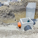 Assembly,Process,Concrete,Reinforcement,Housing,For,Drainage,Waste,Water,From